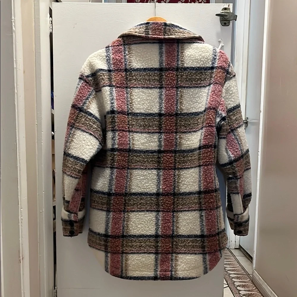 Zara Plaid Button-Up Jacket - Picture 3 of 3
